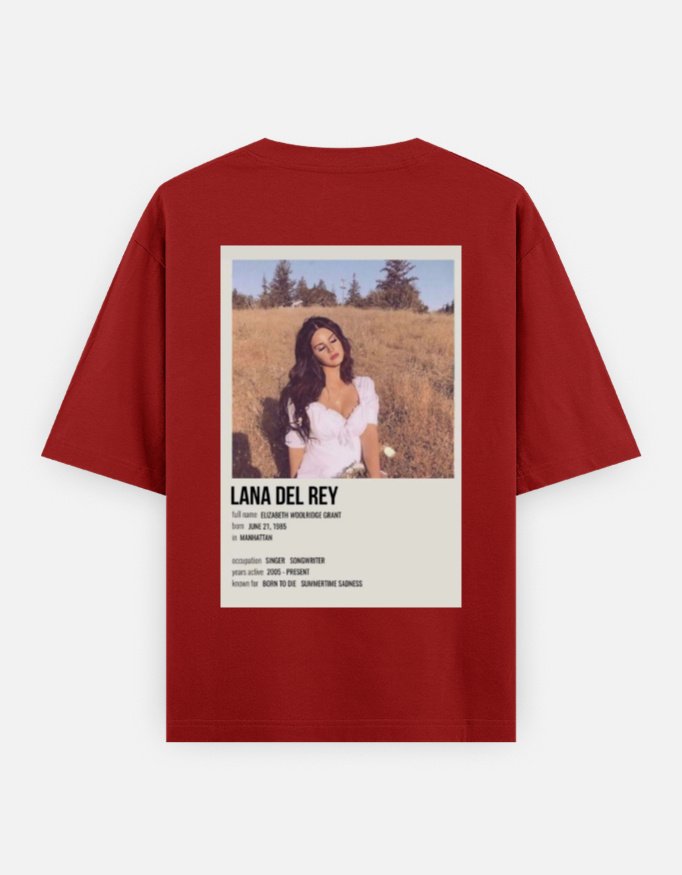 Lana Del Rey Profile Oversized Tee – Sunlit Edition
