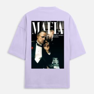 Mafia Oversized Tee – Lilac Legacy Drop"