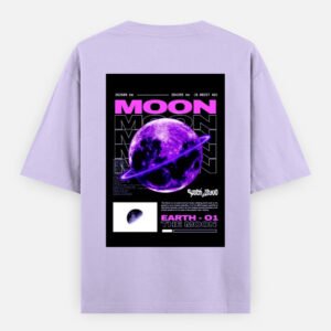"Lunar Pulse Oversized Tee – Moonwave Edition
