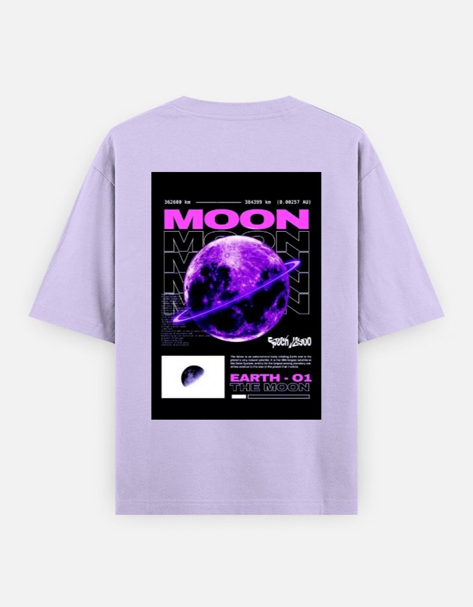 "Lunar Pulse Oversized Tee – Moonwave Edition