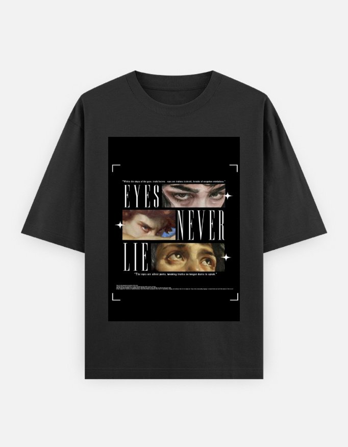 Eyes Never Lie Oversized Tee – Gaze of Truth Edition